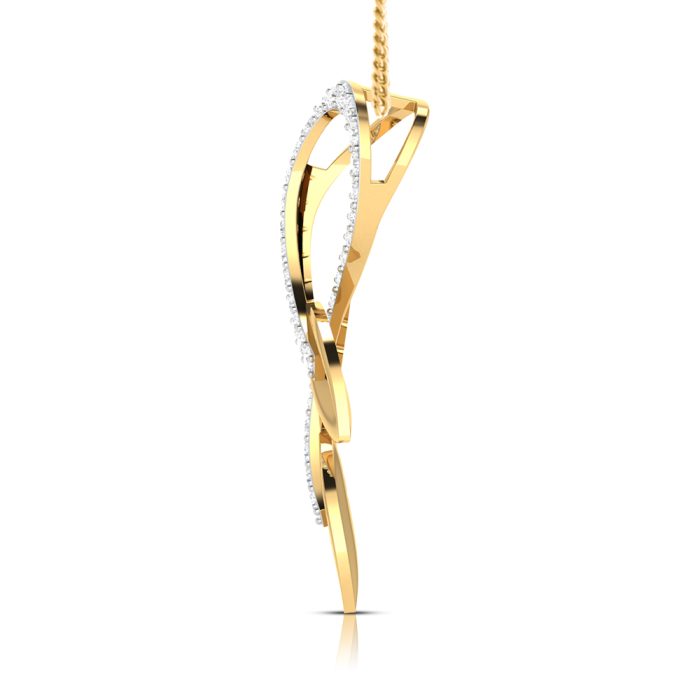 0.16 Ct Natural Diamond Pendants 14k Yellow Rose White Gold - Image 10