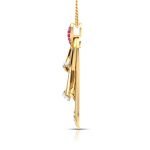 0.25 Ct Natural Diamond Pendants 14k Yellow Rose White Gold - Image 10