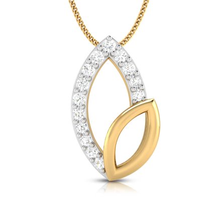 0.09 Ct Natural Diamond Pendants 14k Yellow Rose White Gold