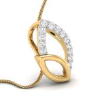 0.09 Ct Natural Diamond Pendants 14k Yellow Rose White Gold - Image 9