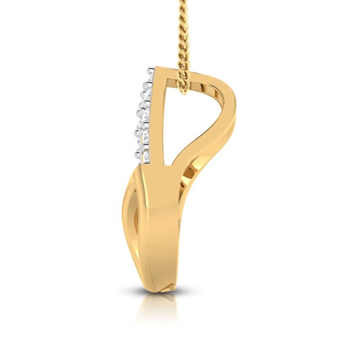 0.09 Ct Natural Diamond Pendants 14k Yellow Rose White Gold - Image 10