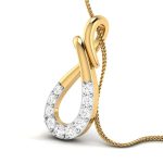 0.09 Ct Natural Diamond Pendants 14k Yellow Rose White Gold - Image 8