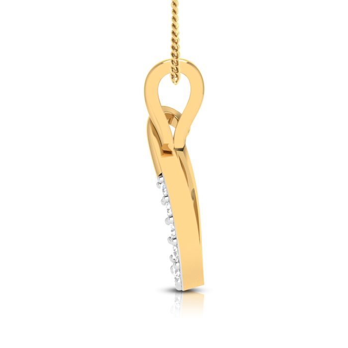 0.09 Ct Natural Diamond Pendants 14k Yellow Rose White Gold - Image 10