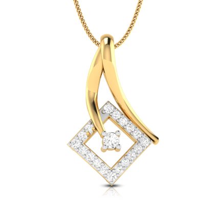 0.10 Ct Natural Diamond Pendants 14k Yellow Rose White Gold