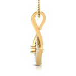 0.10 Ct Natural Diamond Pendants 14k Yellow Rose White Gold - Image 9