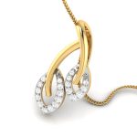 0.10 Ct Natural Diamond Pendants 14k Yellow Rose White Gold - Image 8