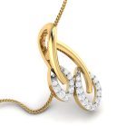 0.10 Ct Natural Diamond Pendants 14k Yellow Rose White Gold - Image 9