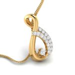 0.10 Ct Natural Diamond Pendants 14k Yellow Rose White Gold - Image 8