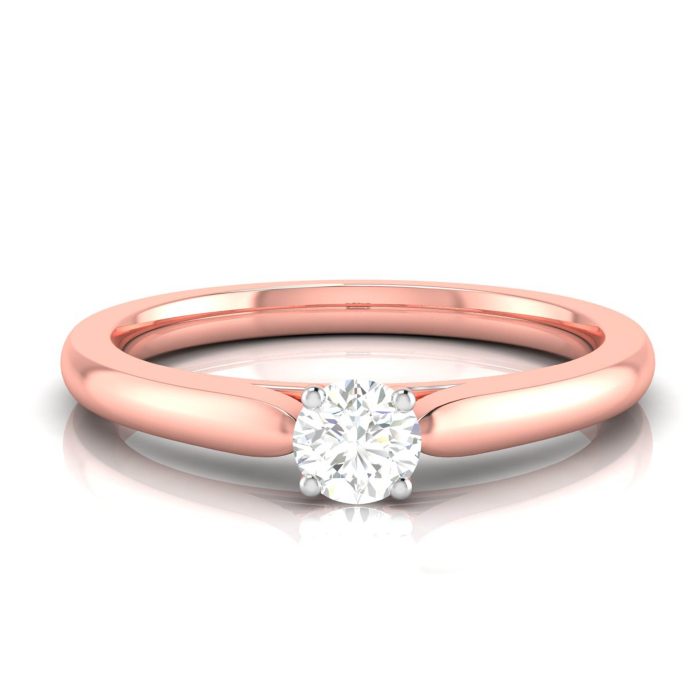 14k Gold Natural Diamond Rings Engagement Wedding Rings 1RHWH11 - Image 1