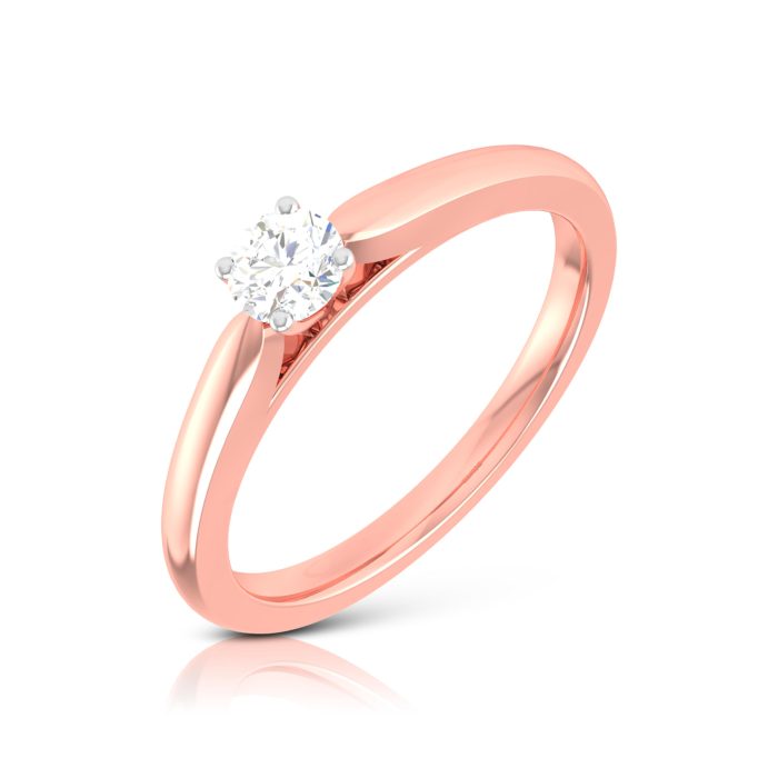 14k Gold Natural Diamond Rings Engagement Wedding Rings 1RHWH11 - Image 2