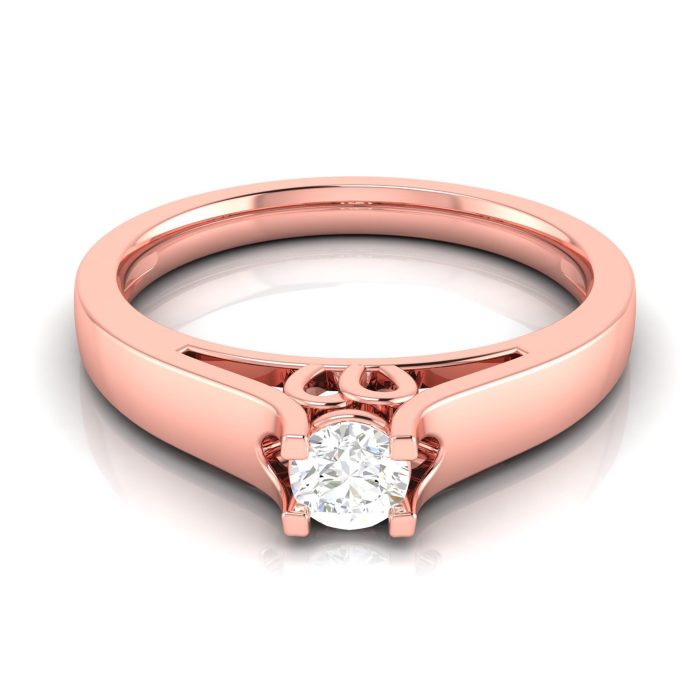 14k Gold Natural 0.21 ct Diamond Rings Engagement Wedding Anniversary Rings - Image 1