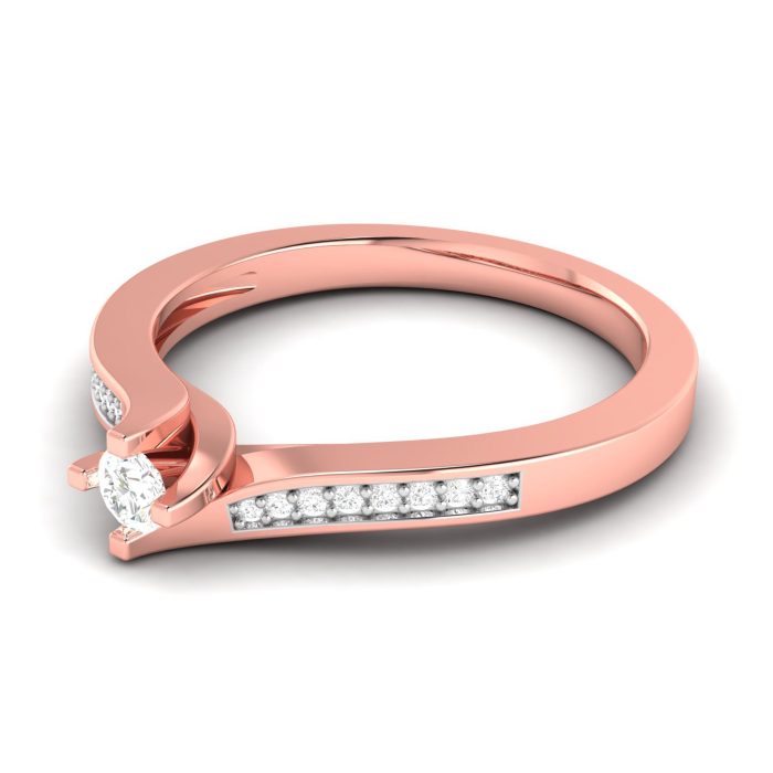 14k white Gold Natural Diamond Rings Engagement Wedding Anniversary Rings - Image 4