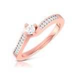 14k white Gold Natural Diamond Rings Engagement Wedding Anniversary Rings - Image 2