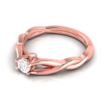 14k Gold 0.21ct Natural Diamond Solitaire Engagement Wedding Anniversary Rings - Image 4