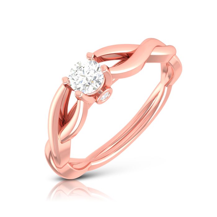 14k Gold 0.21ct Natural Diamond Solitaire Engagement Wedding Anniversary Rings - Image 2