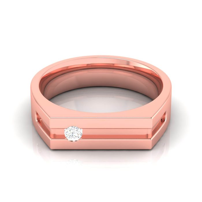 14k Gold 0.01 Ct Natural Diamond Engagement Wedding Anniversary Bands - Image 1