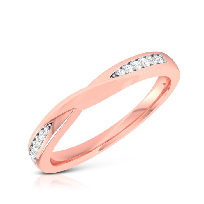 14k Gold 0.07 ct Natural Diamond Engagement Wedding Anniversary Bands - Image 3