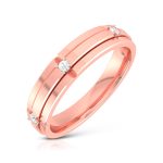 14k Gold 0.05 ct Natural Diamond Engagement Wedding Anniversary Bands - Image 2