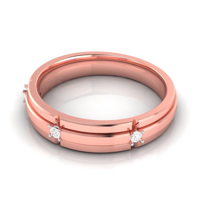 14k Gold 0.05 ct Natural Diamond Engagement Wedding Anniversary Bands - Image 4