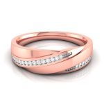 14k Gold 0.08 ct Natural Diamond Engagement Wedding Bands