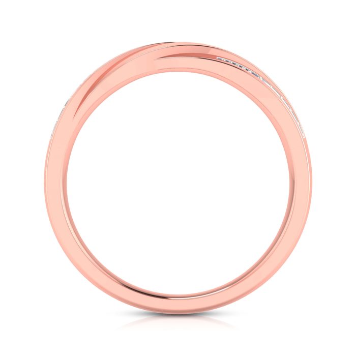 14k Gold 0.08 ct Natural Diamond Engagement Wedding Bands - Image 6