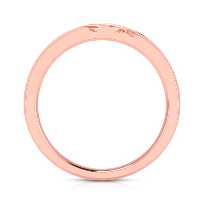 14k Gold 0.14 ct Natural Diamond Engagement Wedding Bands - Image 5