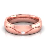 14k Gold 0.03 ct Natural Diamond Engagement Wedding Bands