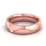 14k Gold 0.03 ct Natural Diamond Engagement Wedding Bands - Image 4