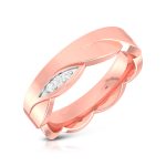 14k Gold 0.18 ct Natural Diamond Engagement Wedding Bands - Image 2