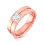 14k Gold 0.10 ct Natural Diamond Engagement Wedding Bands - Image 2
