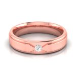 14k Gold 0.03 ct Natural Diamond Engagement Wedding Bands