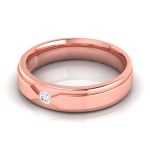 14k Gold 0.03 ct Natural Diamond Engagement Wedding Bands - Image 5