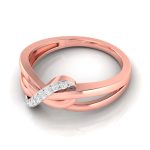 14k Gold 0.07 ct Natural Diamond Engagement Wedding Anniversary Rings - Image 5