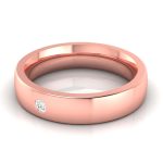 14k Gold 0.04 ct Natural Diamond Engagement Wedding Bands - Image 3