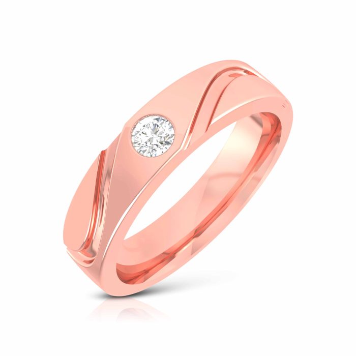 14k Gold 0.15 ct Natural Diamond Engagement Wedding Bands - Image 2