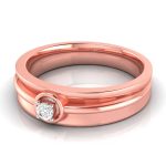 14k Gold 0.07 Ct Natural Diamond Engagement Wedding Bands - Image 4