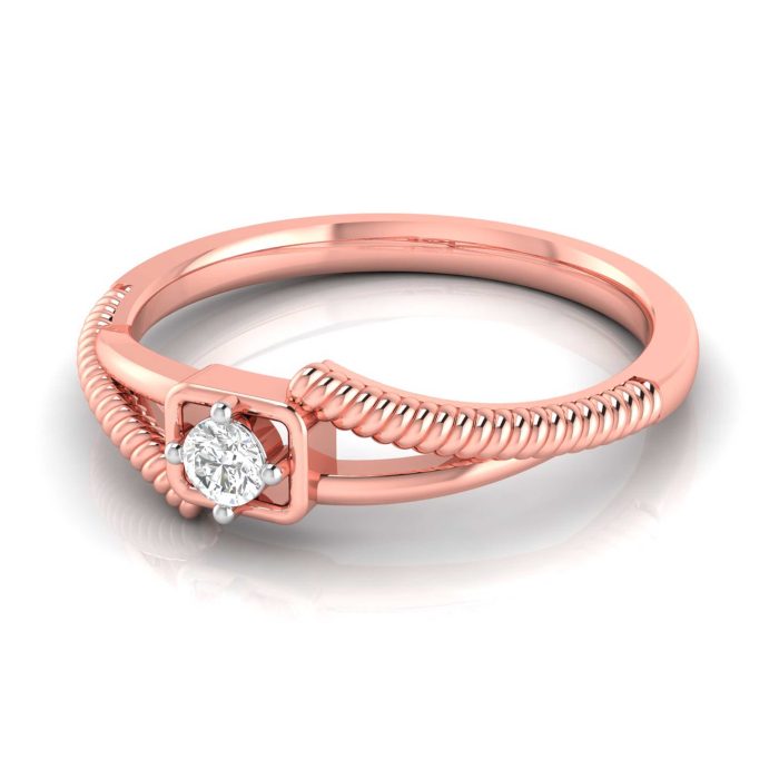 14k Gold 0.07 ct Natural Diamond Engagement Wedding Anniversary Rings - Image 5