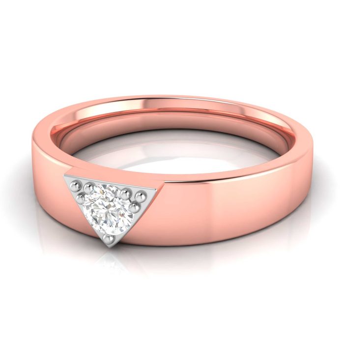 14k Gold 0.21 ct Natural Diamond Engagement Wedding Bands - Image 4