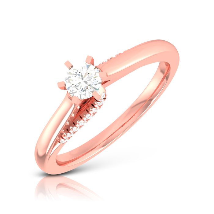 14k Gold 0.25 ct Natural Diamond Engagement Anniversary Rings - Image 3