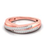 14k Gold 0.07 ct Natural Diamond Engagement Wedding Anniversary Bands - Image 4