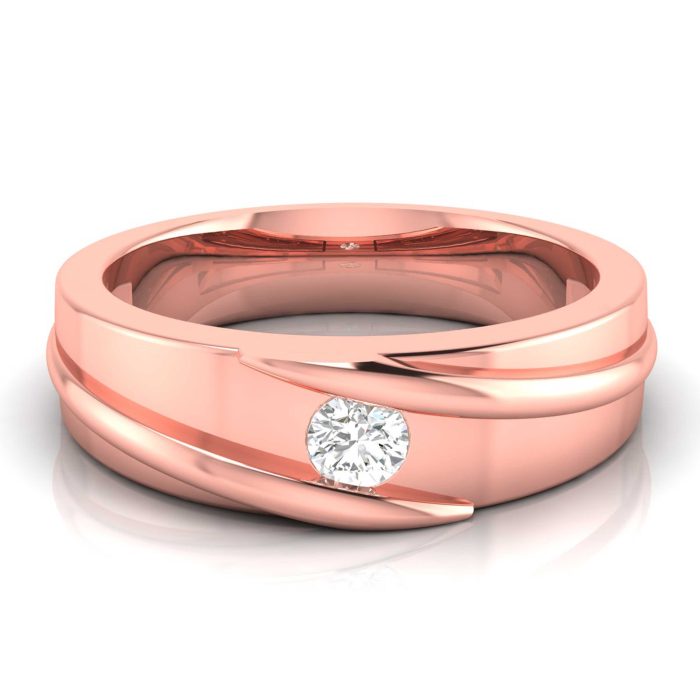 14k Gold 0.15 ct Natural Diamond Engagement Wedding Bands - Image 1