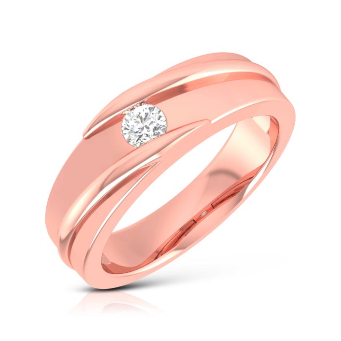 14k Gold 0.15 ct Natural Diamond Engagement Wedding Bands - Image 2