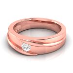 14k Gold 0.15 ct Natural Diamond Engagement Wedding Bands - Image 4