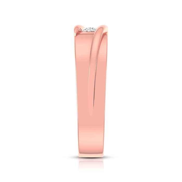 14k Gold 0.15 ct Natural Diamond Engagement Wedding Bands - Image 5