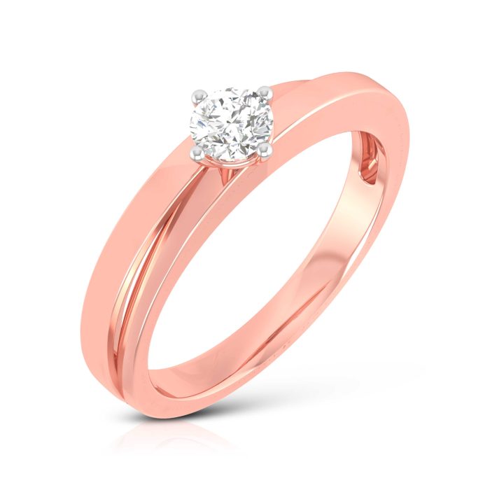 14k Gold 0.19 ct Natural Diamond Engagement Wedding Anniversary Rings - Image 2