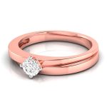 14k Gold 0.19 ct Natural Diamond Engagement Wedding Anniversary Rings - Image 4