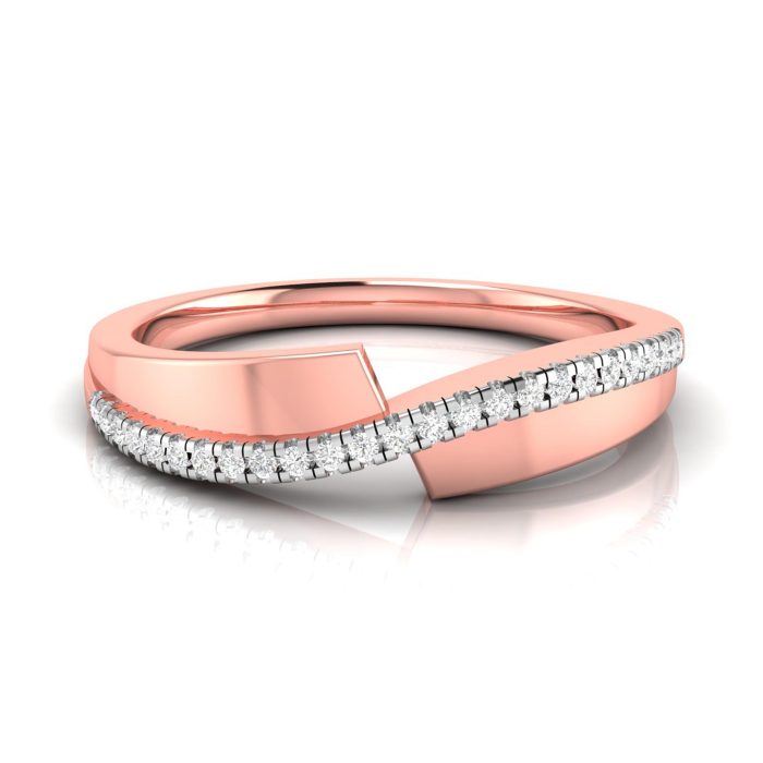 14k Gold 0.08 ct Natural Diamond Engagement Wedding Anniversary Rings - Image 1
