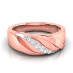 14k Gold 0.10 ct Natural Diamond Engagement Wedding Bands