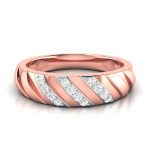 14k Gold 0.11ct Natural Diamond Engagement Wedding Bands