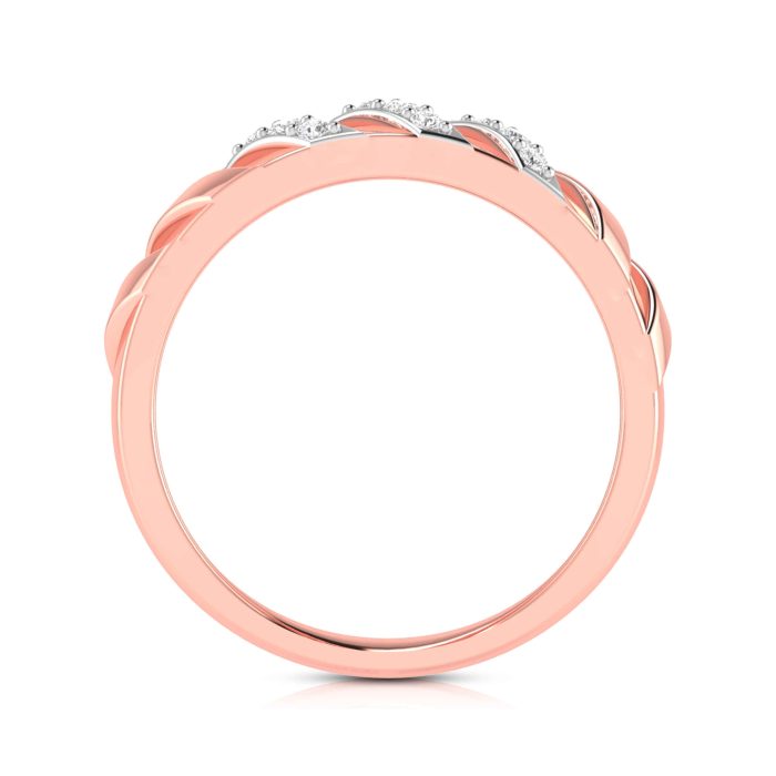 14k Gold 0.11ct Natural Diamond Engagement Wedding Bands - Image 6
